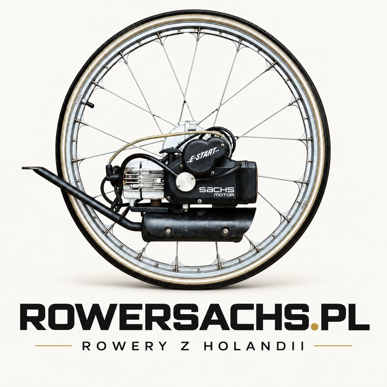RowerSachs.pl — Rowery z Holandii. Koło z silnikiem Sachs 301.